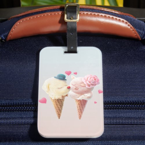 Ice Cream Love Luggage Tag