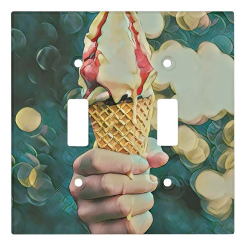 Ice cream lover gift light switch cover