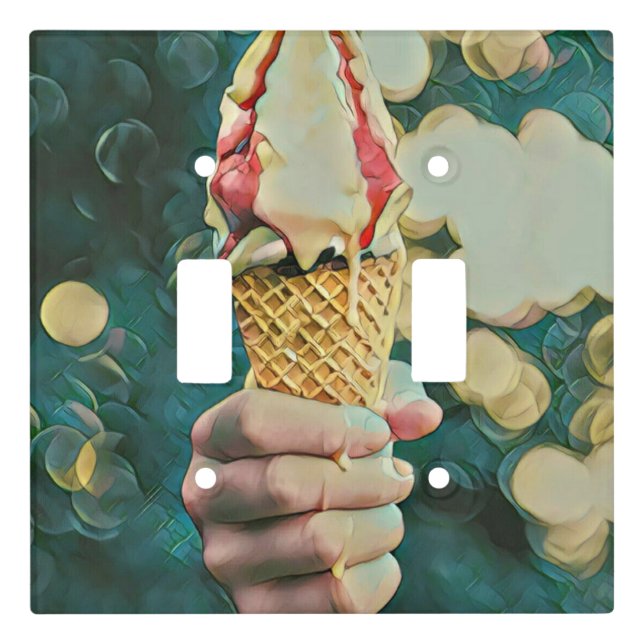 Ice cream lover gift light switch cover (Front)