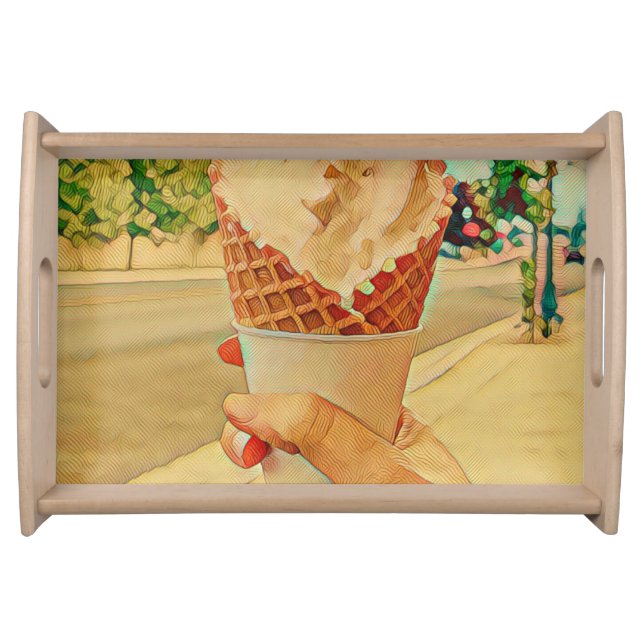 Ice cream lover gift serving tray (Front)