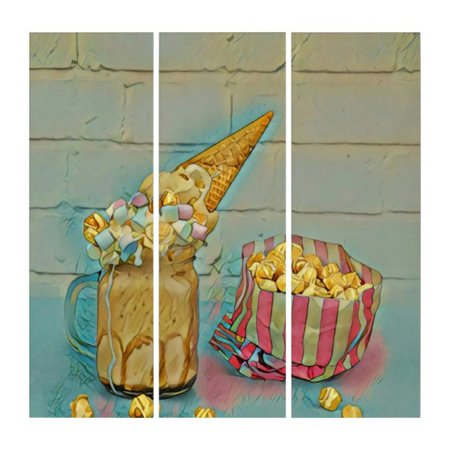 Ice cream lover gift triptych (Front)