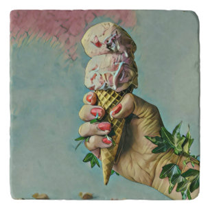 Ice cream lover gift trivet