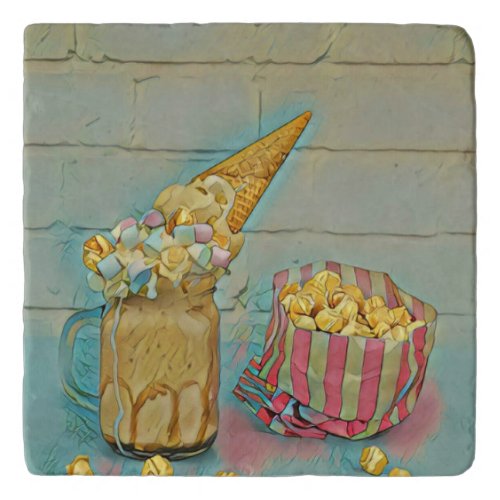 Ice cream lover gift trivet