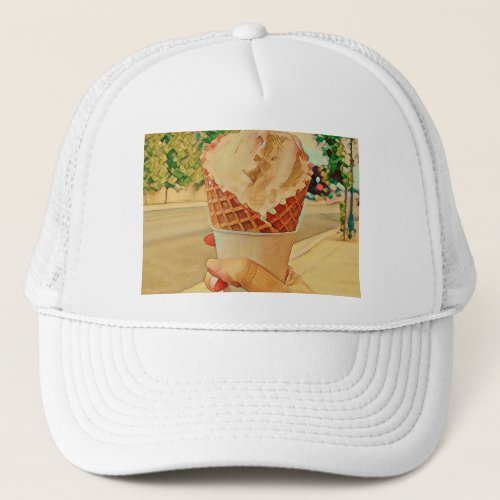 Ice cream lover gift trucker hat