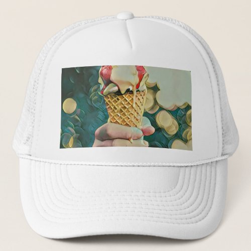 Ice cream lover gift trucker hat