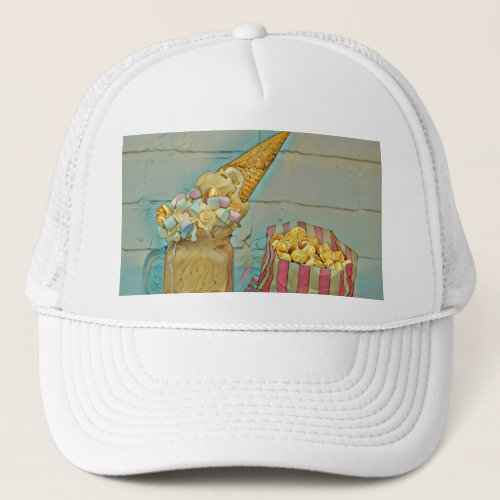 Ice cream lover gift trucker hat