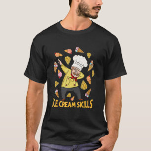 Ice Cream Lover Men Italian Ice Cream Chef T-Shirt