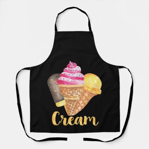 Ice Cream Lovers for Summer Apron