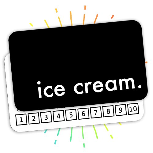 ice cream loyalty punch card