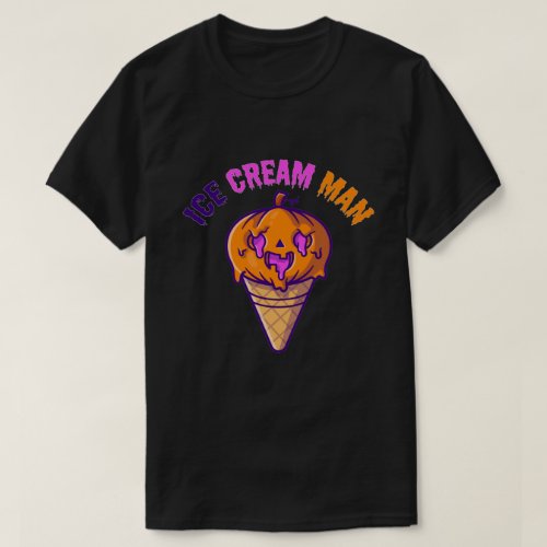 Ice Cream Man Scary Halloween Costume  T_Shirt