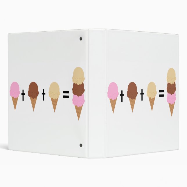 Ice Cream Math 3 Ring Binder (Background)