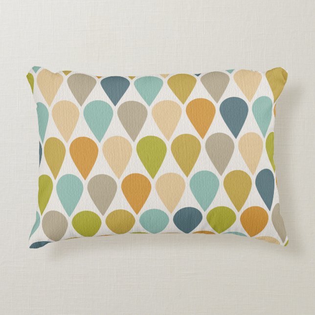 Ice Cream Mid Century Modern Decorative Pillow (Front)