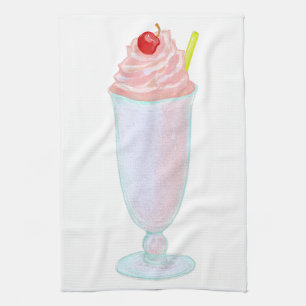 Ice cream milkshake kitchen towel