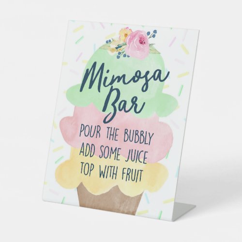 Ice Cream Mimosa Bridal or Baby Shower