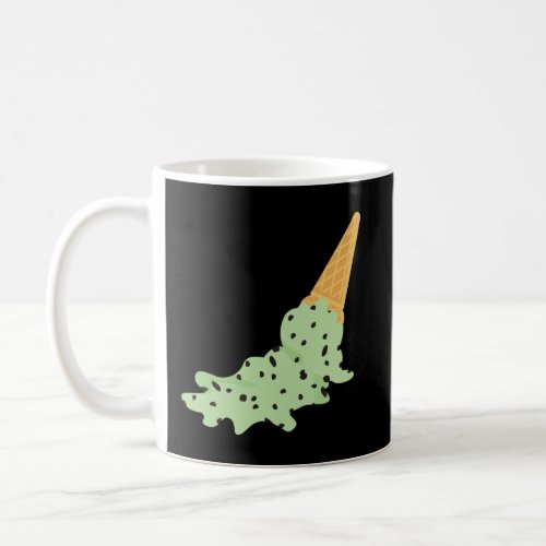 Ice Cream Mint Chocolate Chip Melted Coffee Mug