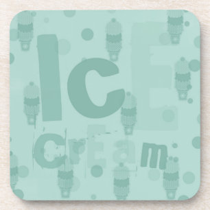 Ice Cream mint Drink Coaster