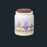 Ice Cream Money Stash Jar<br><div class="desc">❤All designed with love by WitCraft Designs™! Personalize your way 👌 Find and follow us on social media (ⒻⓅⓉ) 📷 TAG #witcrafting and share your purchases on social media with us!! You can connect to all my social media accounts at www.witcraft.com Visit my designer profile to see all my shops...</div>