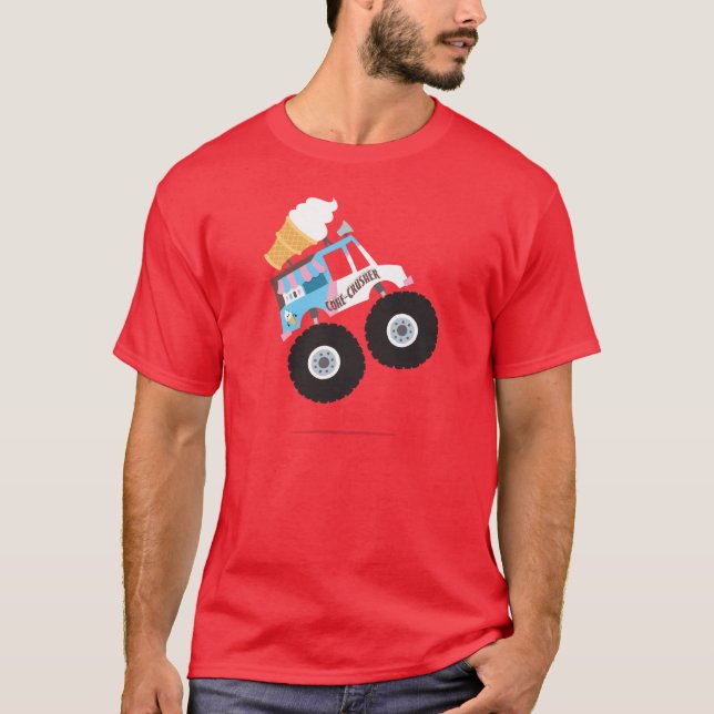 Ice Cream Monster Truck T-Shirt (Front)