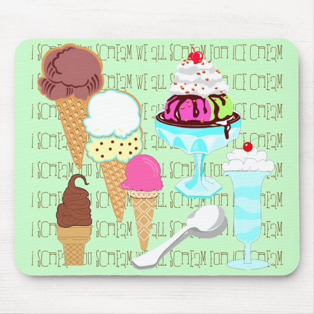 Ice Cream Mousepad (Front)