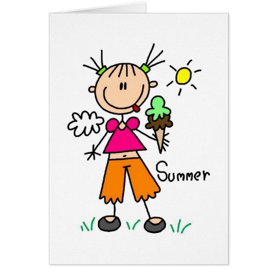 Ice Cream On A Hot Summer Day Card