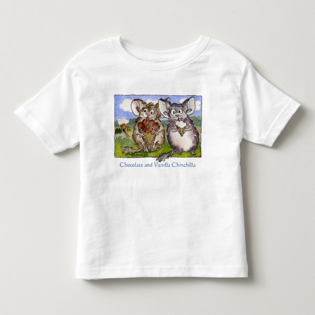 Ice Cream or Gelato? Chinchillas Toddler T-Shirt (Front)
