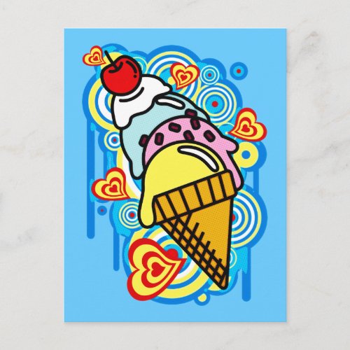 Ice_Cream_Paint Postcard