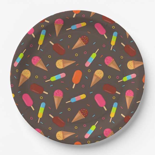 Ice Cream Paper Plates (Front)