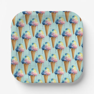Ice Cream Paper Plates