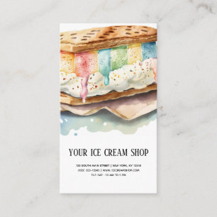 Ice Cream Parlor business card