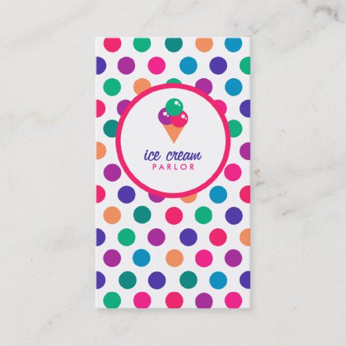 Ice Cream Parlor Business Card
