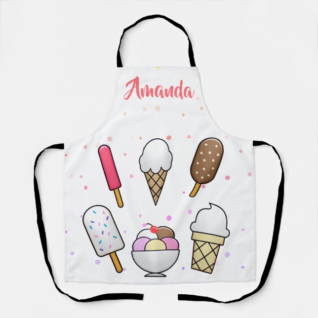 Ice Cream Parlor Dream Apron (Front)