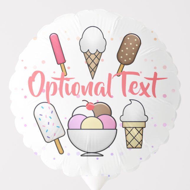 Ice Cream Parlor Dream Balloon (Front)