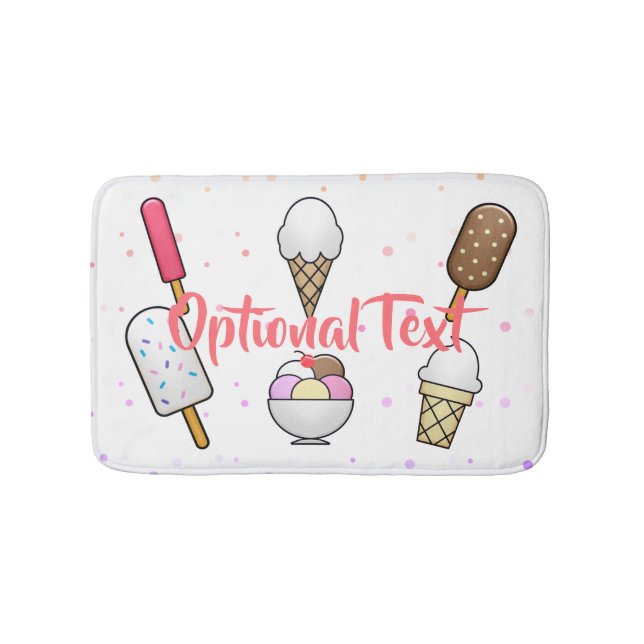 Ice Cream Parlor Dream Bath Mat (Front)