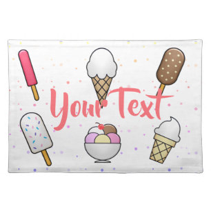 Ice Cream Parlor Dream Cloth Placemat