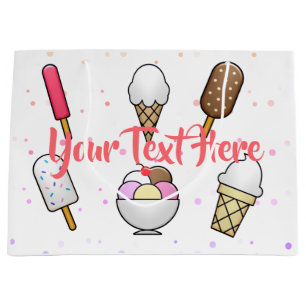 Ice Cream Parlor Dream Large Gift Bag