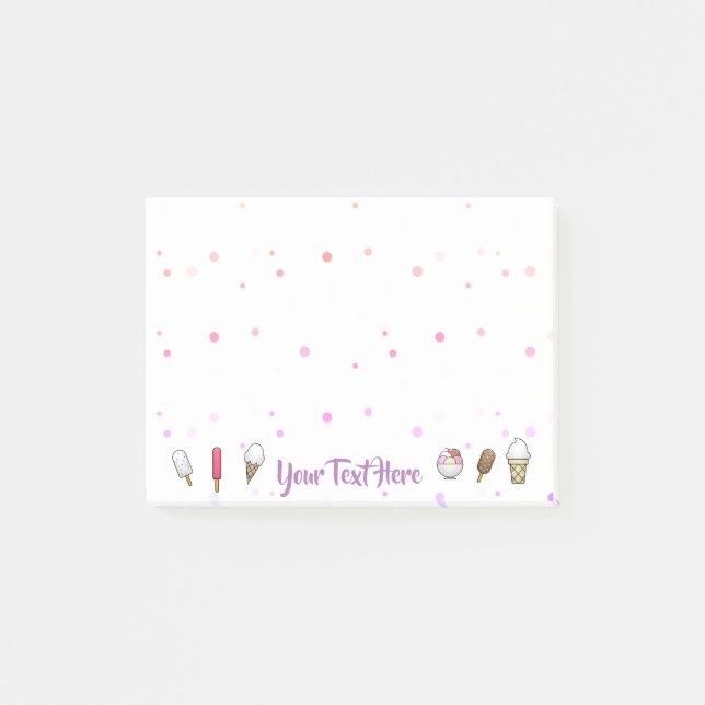 Ice Cream Parlor Dream Post-it Notes (Front)