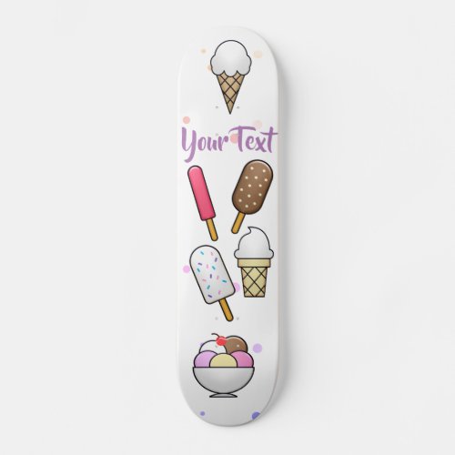 Ice Cream Parlor Dream  Skateboard