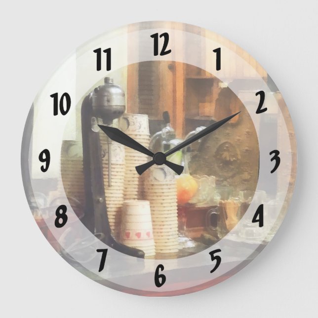 Ice Cream Parlor Large Clock (Front)