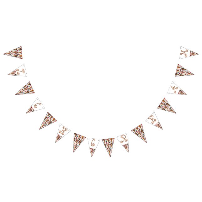 Ice-Cream Parlor Party Bunting Flags (All)