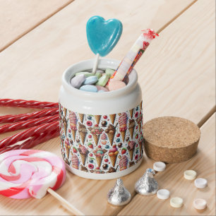 Ice-Cream Parlor Party Candy Jar