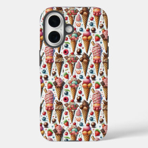 Ice-Cream Parlor Party iPhone 16 Case