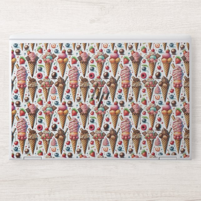 Ice-Cream Parlor Party HP Laptop Skin (Front)