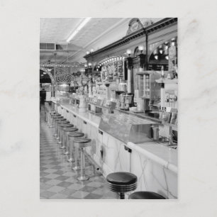 Ice Cream Parlor Postcard