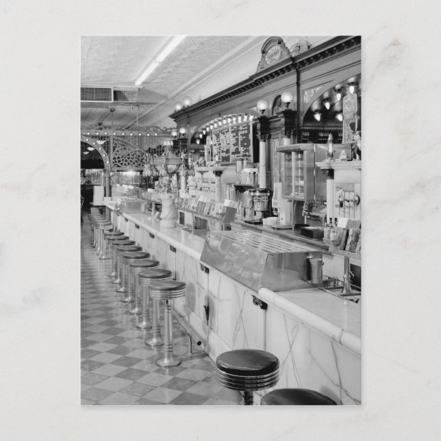 Ice Cream Parlor Postcard (Front)
