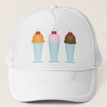 Ice Cream Parlor Trucker Hat by nyxxie at Zazzle