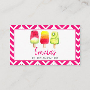 ice Cream parlour van party shop event food van Business Card