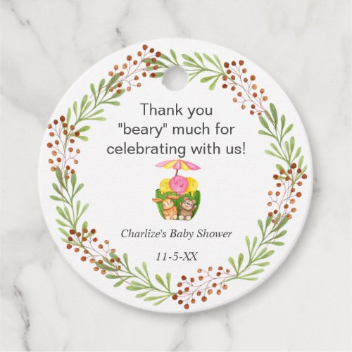 Ice Cream Party   baby shower thank you Favor Tags