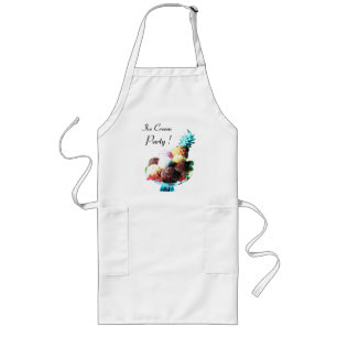 ICE CREAM PARTY, DESERT SHOP LONG APRON