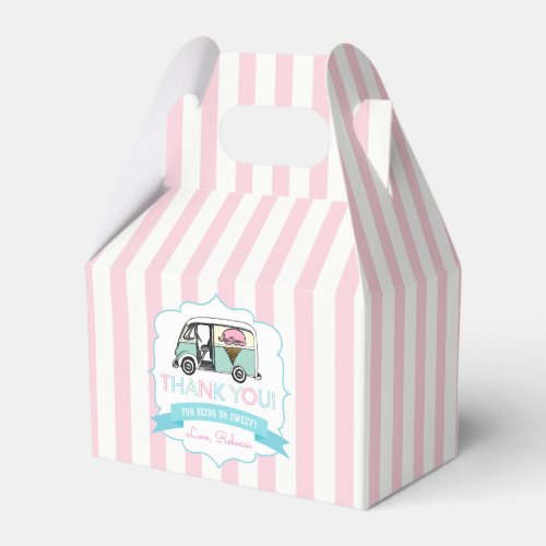 Ice Cream Party Favor Box