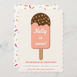 Ice Cream Party Invitation